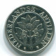 25 CENTS 1990 NIEDERLÄNDISCHE ANTILLEN Nickel Koloniale Münze #S11273.D.A - Antillas Neerlandesas