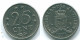 25 CENTS 1971 ANTILLAS NEERLANDESAS Nickel Colonial Moneda #S11509.E.A - Antillas Neerlandesas