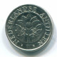 10 CENTS 1991 ANTILLES NÉERLANDAISES Nickel Colonial Pièce #S11327.F.A - Antilles Néerlandaises