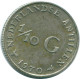 1/10 GULDEN 1970 NETHERLANDS ANTILLES SILVER Colonial Coin #NL13100.3.U.A - Nederlandse Antillen