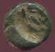 WREATH Antike Authentische Original GRIECHISCHE Münze 0.9g/9mm #ANT1572.9.D.A - Greek