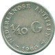 1/10 GULDEN 1960 NIEDERLÄNDISCHE ANTILLEN SILBER Koloniale Münze #NL12272.3.D.A - Niederländische Antillen
