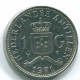 1 GULDEN 1971 NIEDERLÄNDISCHE ANTILLEN Nickel Koloniale Münze #S12013.D.A - Niederländische Antillen