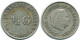1/4 GULDEN 1963 ANTILLAS NEERLANDESAS PLATA Colonial Moneda #NL11262.4.E.A - Antille Olandesi