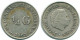 1/4 GULDEN 1963 ANTILLAS NEERLANDESAS PLATA Colonial Moneda #NL11262.4.E.A - Niederländische Antillen