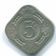 5 CENTS 1965 ANTILLES NÉERLANDAISES Nickel Colonial Pièce #S12450.F.A - Antille Olandesi
