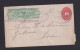 1893 - 10 C. Ganzsache "Wells Fargo" Ab Mexico Nach Leon - México