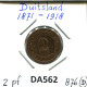 2 PFENNIG 1876 D ALLEMAGNE Pièce GERMANY #DA562.2.F.A - 2 Pfennig