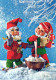 SANTA CLAUS CHRISTMAS Holidays Vintage Postcard CPSM #PAK022.A - Santa Claus