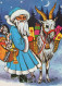 BABBO NATALE Natale Vintage Cartolina CPSM #PAJ896.A - Santa Claus