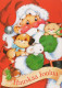 BABBO NATALE Natale Vintage Cartolina CPSM #PAJ883.A - Santa Claus