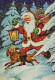 BABBO NATALE Natale Vintage Cartolina CPSM #PAJ585.A - Santa Claus