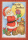 PAPÁ NOEL NAVIDAD Fiesta Vintage Tarjeta Postal CPSM #PAJ573.A - Santa Claus