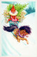 SANTA CLAUS CHRISTMAS Holidays Vintage Postcard CPSMPF #PAJ426.A - Santa Claus