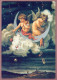 ENGEL WEIHNACHTSFERIEN Feiern & Feste Vintage Ansichtskarte Postkarte CPSM #PAH647.A - Anges