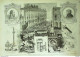 Delcampe - Le Monde Illustré 1875 N°948 Caen (14) Ville D'Avray (92) Rouen (76) Italie Ferrare Angleterre Londres Hyde Park - 1850 - 1899