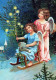 ANGEL CHRISTMAS Holidays Vintage Postcard CPSM #PAH568.A - Anges