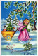 ANGEL CHRISTMAS Holidays Vintage Postcard CPSM #PAH147.A - Anges