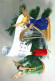 ANGELO Buon Anno Natale Vintage Cartolina CPSMPF #PAG745.A - Angeli