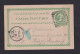 1896 - 2 C. Grün Ganzsache (P 4) Ab Halifax Nach Leipzig - Storia Postale