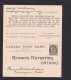 1900 - 1 C. Doppel-Ganzsache (P 20) Mt Zudruck Ab BROWNS NURSERIES  - Briefe U. Dokumente
