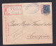 1912 - 15 C. Einschreib-Ganzsache Mit Zufrankatur Aus Victoria Nach Concepcion - Chile