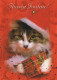 KATZE MIEZEKATZE Tier Vintage Ansichtskarte Postkarte CPSM #PAM515.A - Cats