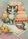 CAT KITTY Animals Vintage Postcard CPSM #PAM226.A - Cats