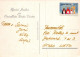 PAPÁ NOEL Animales NAVIDAD Fiesta Vintage Tarjeta Postal CPSM #PAK530.A - Santa Claus