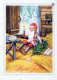 PÈRE NOËL Bonne Année Noël GNOME Vintage Carte Postale CPSM #PBL651.A - Santa Claus