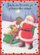 SANTA CLAUS Happy New Year Christmas Vintage Postcard CPSM #PBL388.A - Santa Claus
