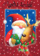 PAPÁ NOEL Feliz Año Navidad Vintage Tarjeta Postal CPSM #PBL369.A - Santa Claus