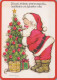 SANTA CLAUS Happy New Year Christmas Vintage Postcard CPSM #PBL323.A - Santa Claus