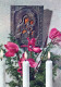 Virgen Mary Madonna Baby JESUS Christmas Religion Vintage Postcard CPSM #PBB787.A - Jungfräuliche Marie Und Madona