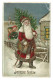 ***   RELIËFKAART   ***  -  Kerstman En Kinderen  /  Joyeux Noël  -    Zie / Voir / See Scan's - Other & Unclassified