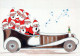 SANTA CLAUS Happy New Year Christmas Vintage Postcard CPSM #PBB112.A - Santa Claus