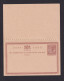 1/ 2 P. Doppel-Ganzsache (P 18) - Ungebraucht - Jamaica (...-1961)