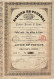 - Titre De 1865 - Banque De Tournai - Société En Commandite Par Actions Sous La Firme Parent-Pecher & Cie - VF - Banque & Assurance