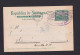 1909 - 5 C. Ganzsache Mit Aufdruck "B" Ab BLUEFIELDS Nach Costa Rica - Nicaragua
