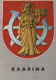 HOLY CARINA FINLANDIA KAARINA COAT OF ARMS HOLY CARINA Vintage Cartolina CPSM #PBQ250.A - Saints