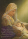 Vergine Maria Madonna Gesù Bambino Natale Religione Vintage Cartolina CPSM #PBP884.A - Virgen Maria Y Las Madonnas
