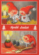 PÈRE NOËL Bonne Année Noël GNOME Vintage Carte Postale CPSM #PBL736.A - Santa Claus