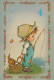 FELIZ CUMPLEAÑOS 4 Año De Edad NIÑO NIÑOS Vintage Tarjeta Postal CPSM Unposted #PBU078.A - Verjaardag