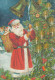 BABBO NATALE Buon Anno Natale LENTICULAR 3D Vintage Cartolina CPSM #PAZ072.A - Santa Claus
