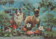 CANE Animale LENTICULAR 3D Vintage Cartolina CPSM #PAZ192.A - Dogs