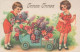 CHILDREN Scenes Landscapes Vintage Postcard CPSMPF #PKG569.A - Escenas & Paisajes