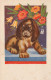 HUND Tier Vintage Ansichtskarte Postkarte CPA #PKE790.A - Perros