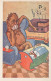 SCIMMIA Animale Vintage Cartolina CPA #PKE768.A - Scimmie