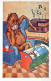 SCIMMIA Animale Vintage Cartolina CPA #PKE768.A - Monkeys