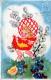 PÂQUES ENFANTS ŒUF Vintage Carte Postale CPA #PKE359.A - Easter